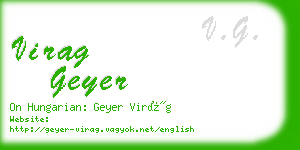 virag geyer business card